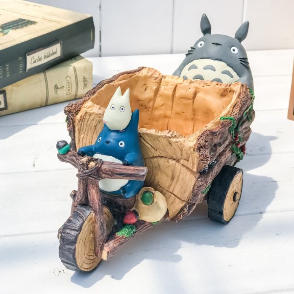 【廃盤品】トトロ 森の三輪車 プランターカバー　美品 ジブリ プランターカバー となりのトトロ トトロと森の三輪車 スタジオ