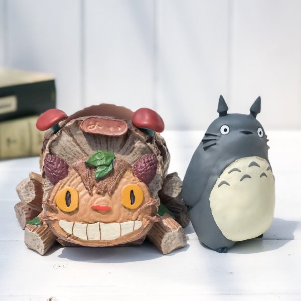 ジブリ プランターカバー となりのトトロ トトロと森のネコバス スタジオジブリ グッズ JAN4990593228539
