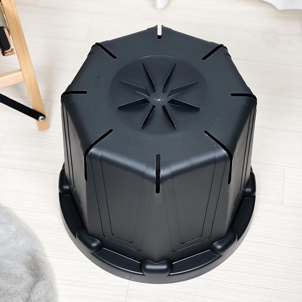 KANEYA スリット鉢 CSM-400 ブラック φ40.0×H33.3cm 30L 大鉢 13号鉢 限定カラー