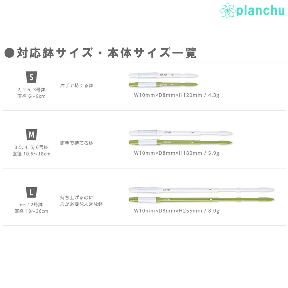 メール便発送 水やりチェッカー 水分計 サスティー Sサイズ 1本 2～3号鉢用 サスティ キャビノチェ JAN4562403100115