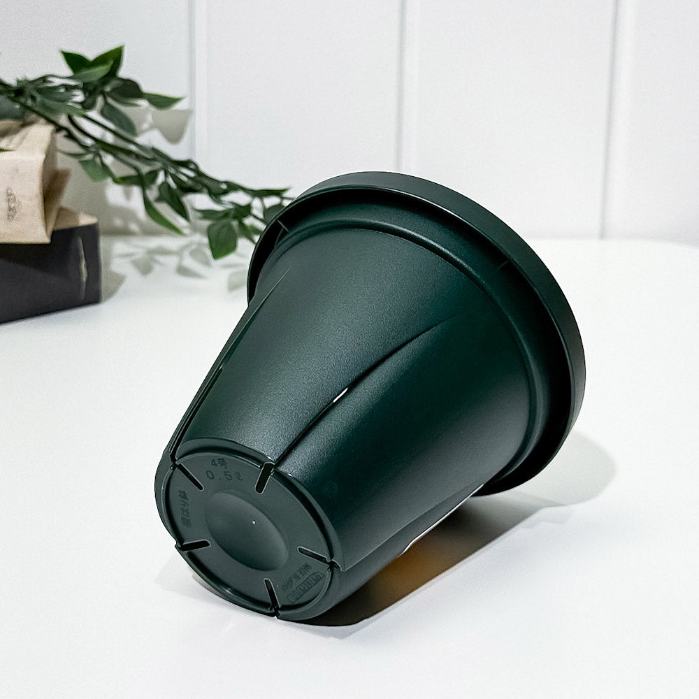 大和プラスチック 根はり鉢 4号 ダークグリーン 直径11.5cm×高さ10.5cm 容量0.4L JAN4903266726331