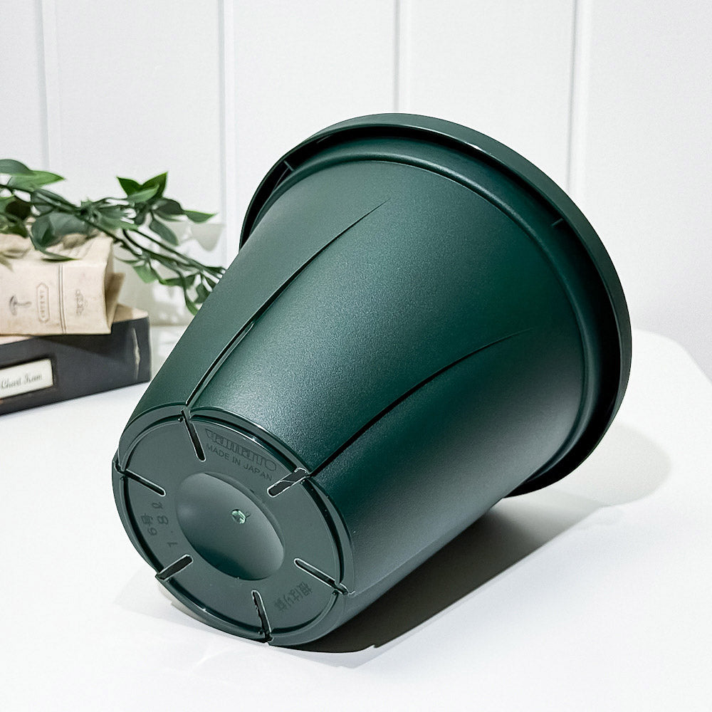 大和プラスチック 根はり鉢 6号 ダークグリーン 直径17.7cm×高さ16.3cm 容量1.8L JAN4903266726393