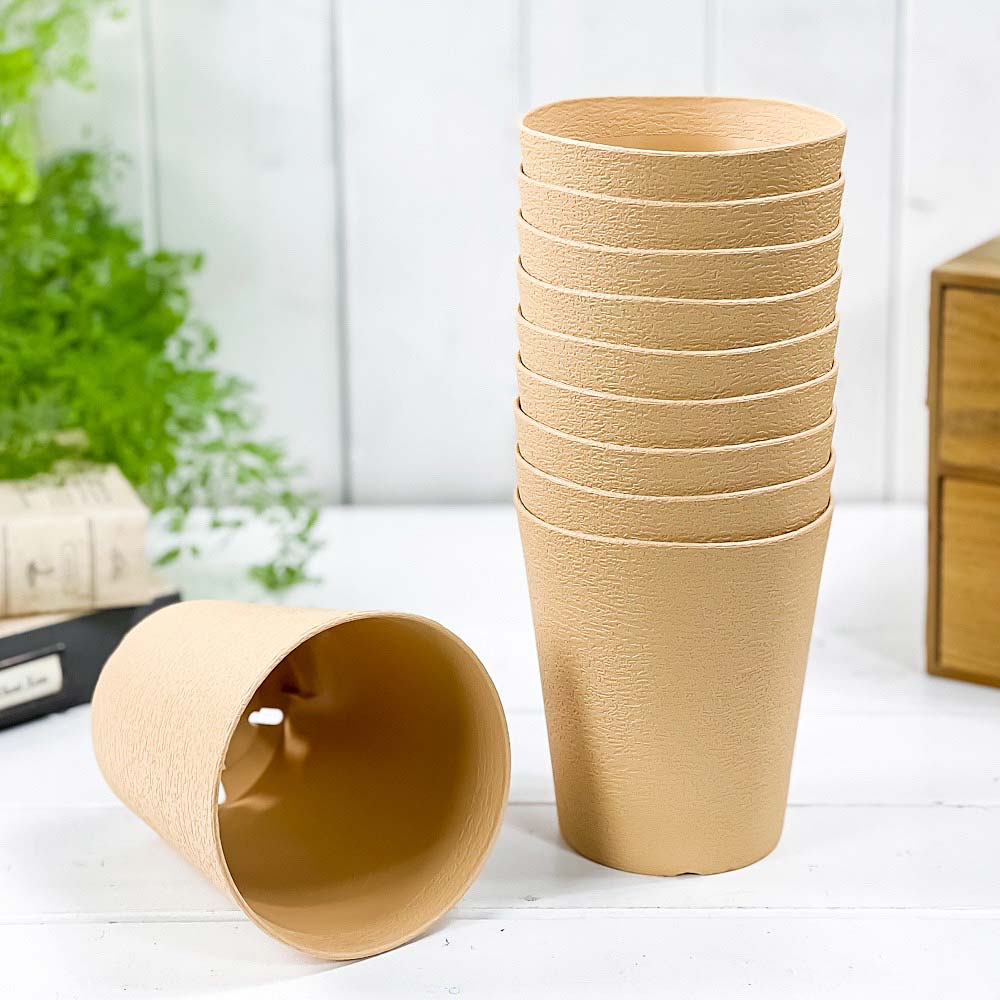 インテリアプラ鉢 ヘルメス 4号 10個セット 直径11.0×高さ12.4cm 容量0.8L 鉢 植木鉢 プランター プラ鉢 ポット